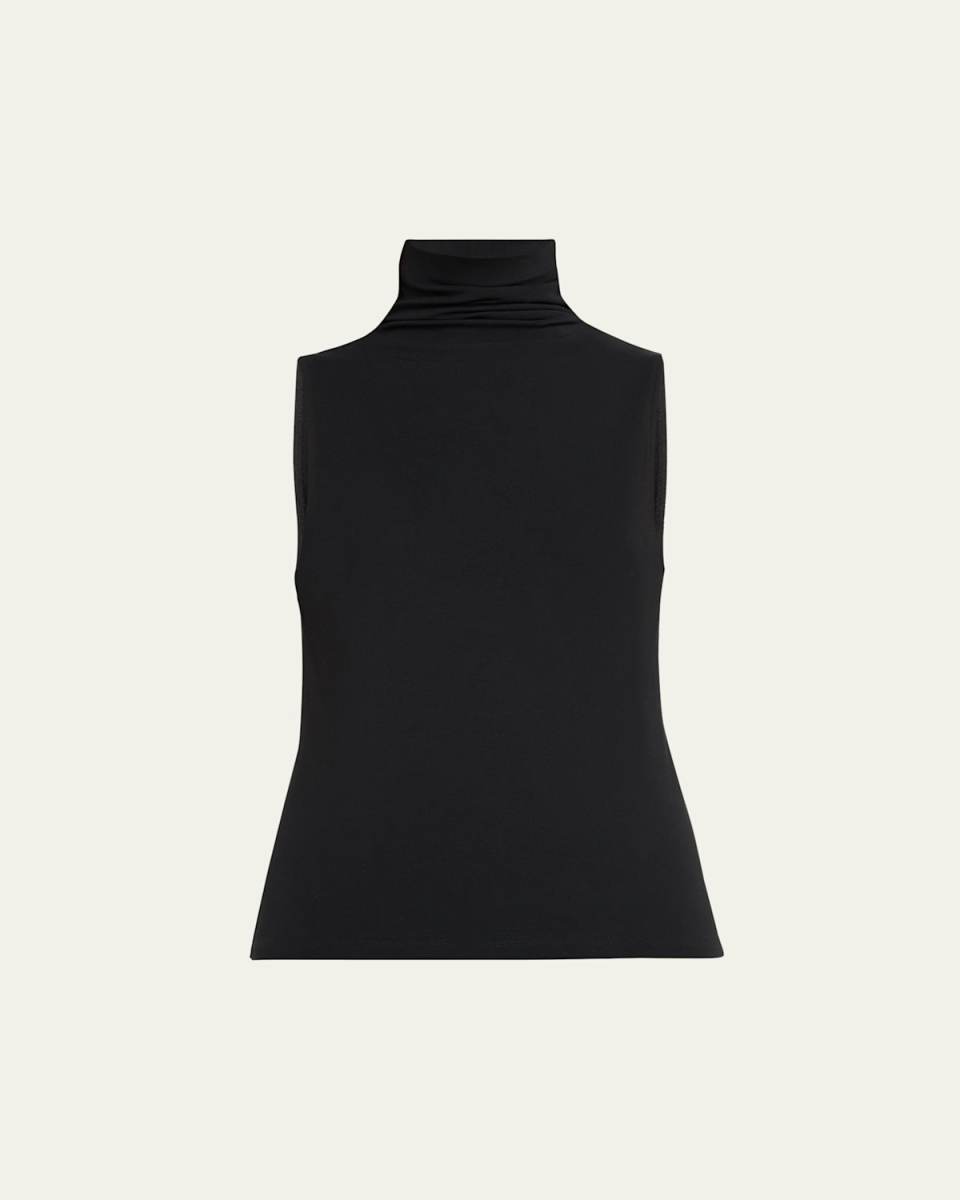 Sleeveless Turtleneck Top